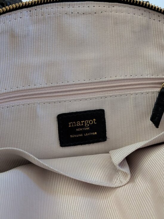 Margot New York Camille Backpack Bag Black Leather Used main image 8